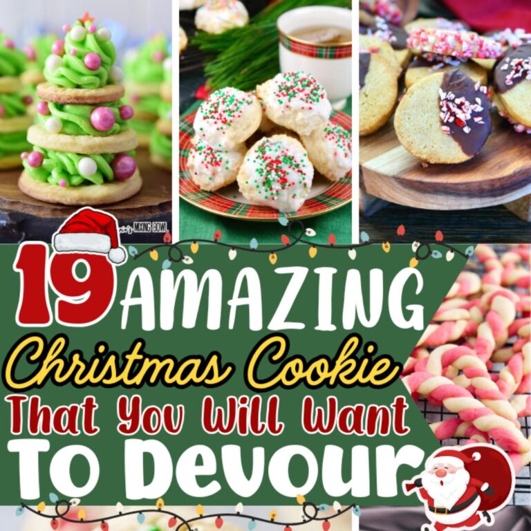 Collage of christmas cookies.