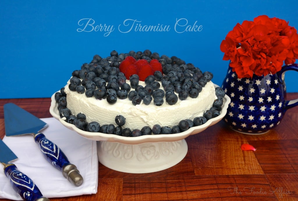 Berry Tiramisu Cake - The Foodie Affair