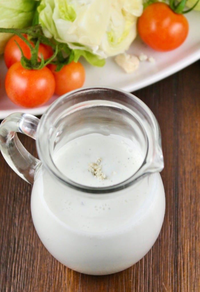 Homemade dressing that can be used for salads or a dip.