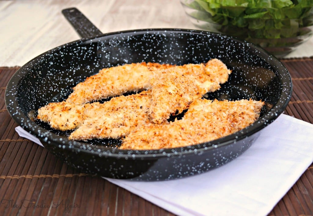 baked chicken tenders Baked Chicken Tenders in a skillet