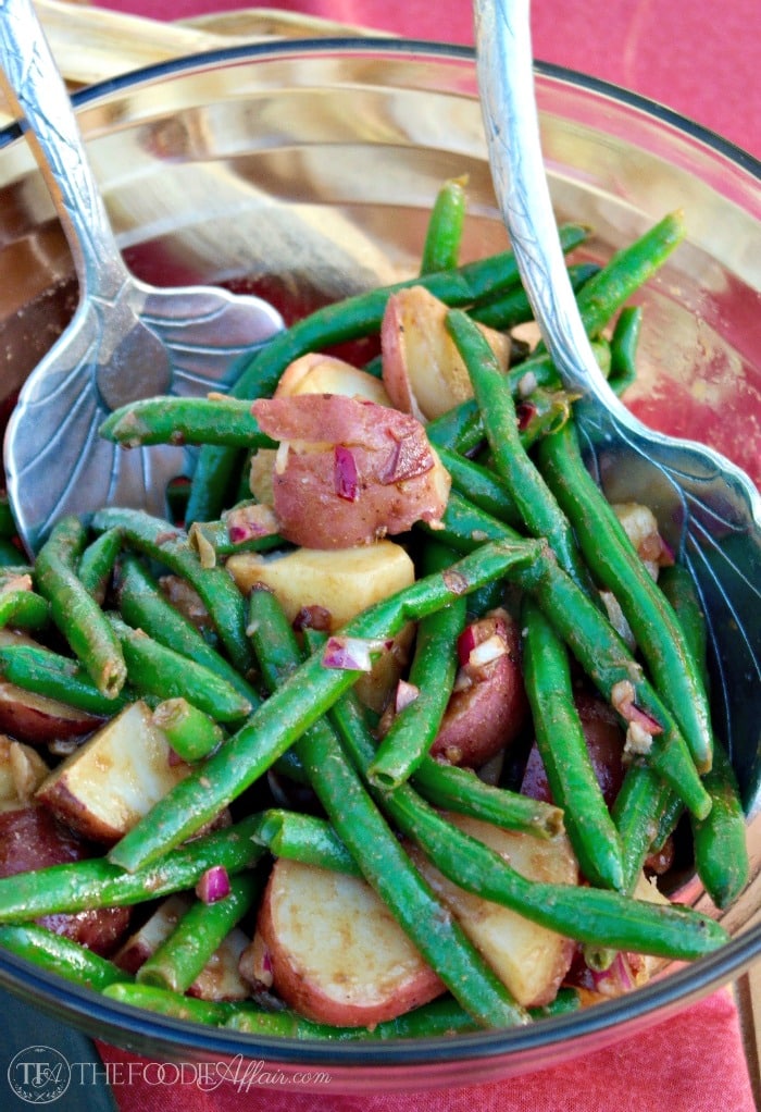 Serve this Green Bean and Potato Salad cold or at room temperature.