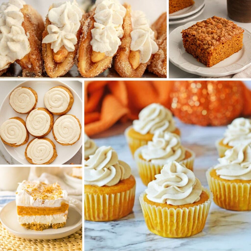 Collage of pumpkin recipes.