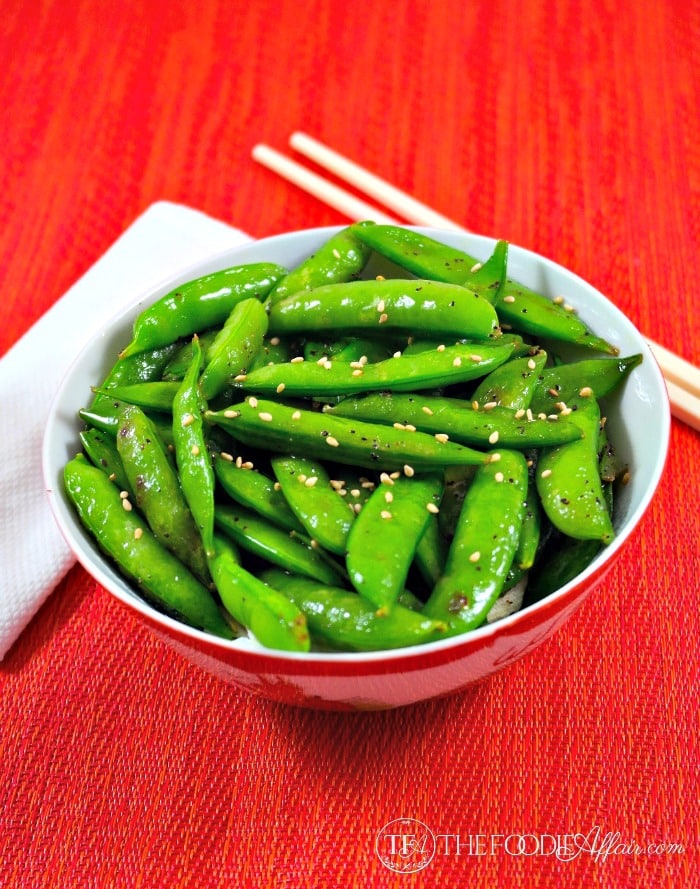 Perfectly Seasoned Sugar Snap Peas - The Foodie Affair