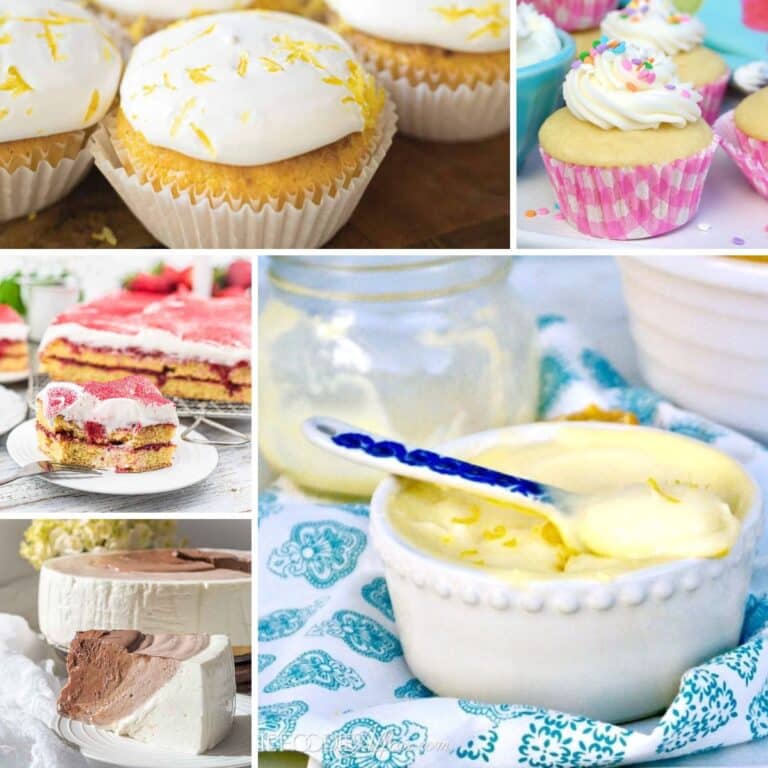 Collage of sugar free sweet treats.