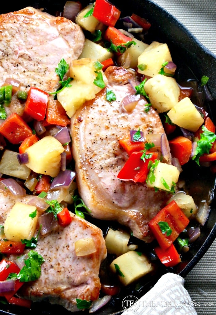 Serve this easy and tasty Sweet & Spicy Pineapple Pork dish is 30 minutes! The Foodie Affair