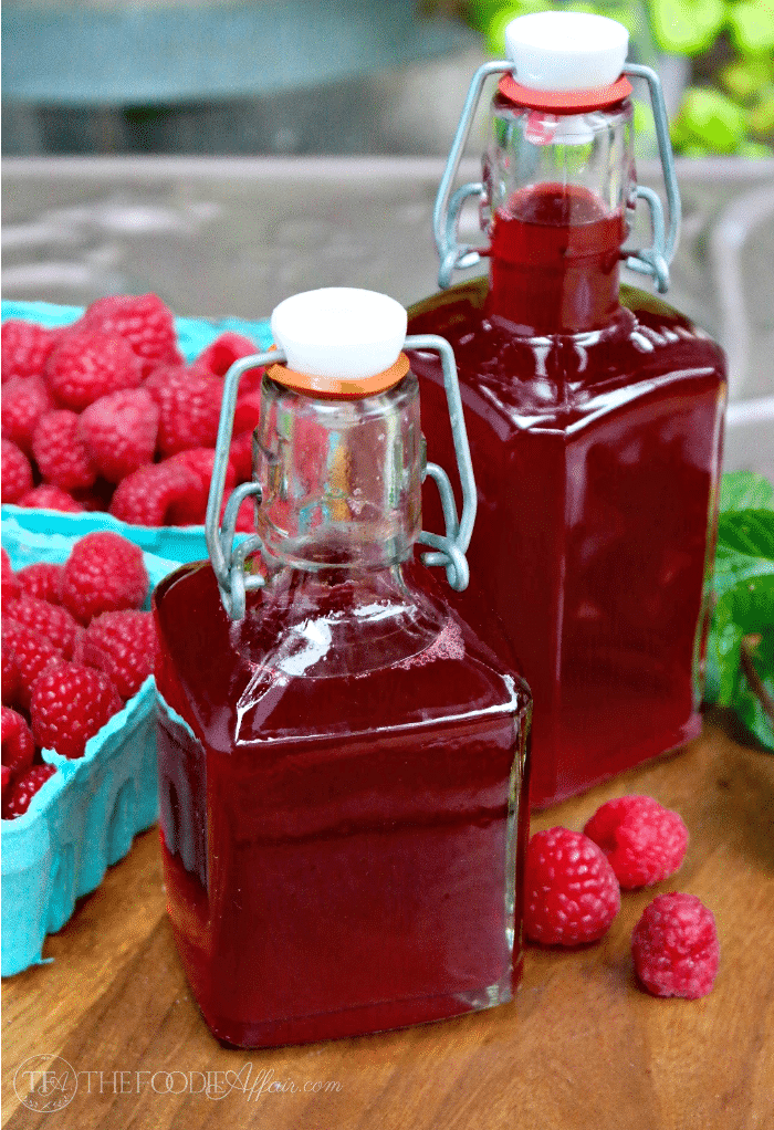 Homemade Raspberry Syrup to add to drinks! Make Italian soda or creamy soda! The Foodie Affair